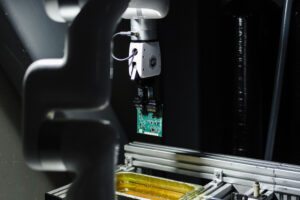 Automated PCB manufacturing and inspection equipment used in advanced electronics production