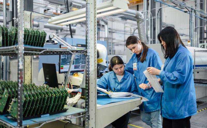 women in electronics manufacturing